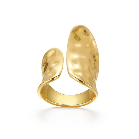 New Minimalist Gold Color Rings for Women Couples New Fashion Vintage Punk Irregular Geometric Birthday Party Jewelry Gifts